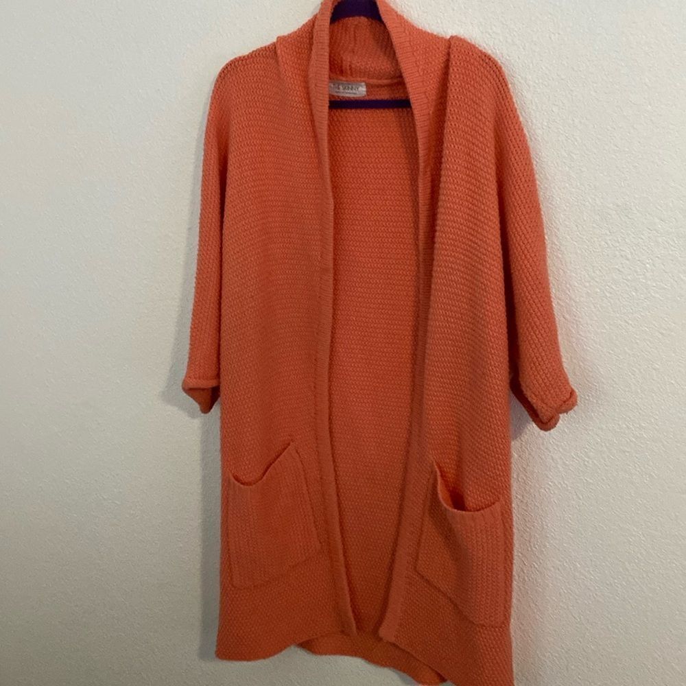 The Erinn Cardigan by THE SKINNY together with The Bird's Papaya-Orange sherbet